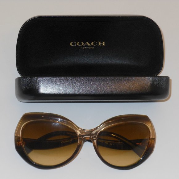 COACH SUNGLASSES WITH CASE AND MICROFIBER CLEANING CLOTH - Picture 1 of 10